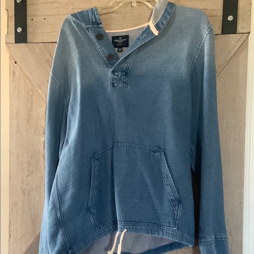 Blue Pullover Hoodie